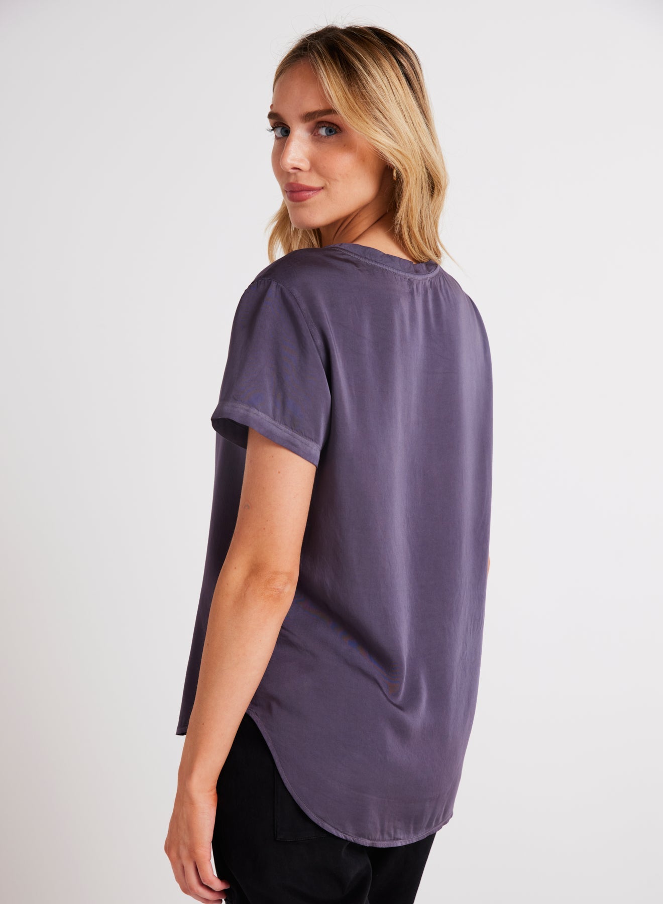 Bella DahlV - Neck Tee - Galaxy SmokeTops