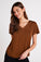 Bella DahlV - Neck Tee - Twilight GoldTops