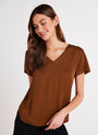 Bella DahlV - Neck Tee - Twilight GoldTops