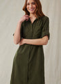 Bella DahlWestern Yoke Duster Dress - Italian HerbDresses