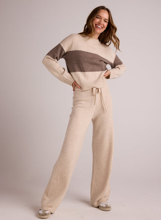 Bella DahlWide Leg Sweatpant - Ivory OatBottoms