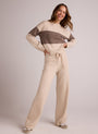 Bella DahlWide Leg Sweatpant - Ivory OatBottoms