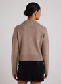 Bella DahlWool and Cashmere Blend Collared Sweater - Heather FawnSweaters & Jackets