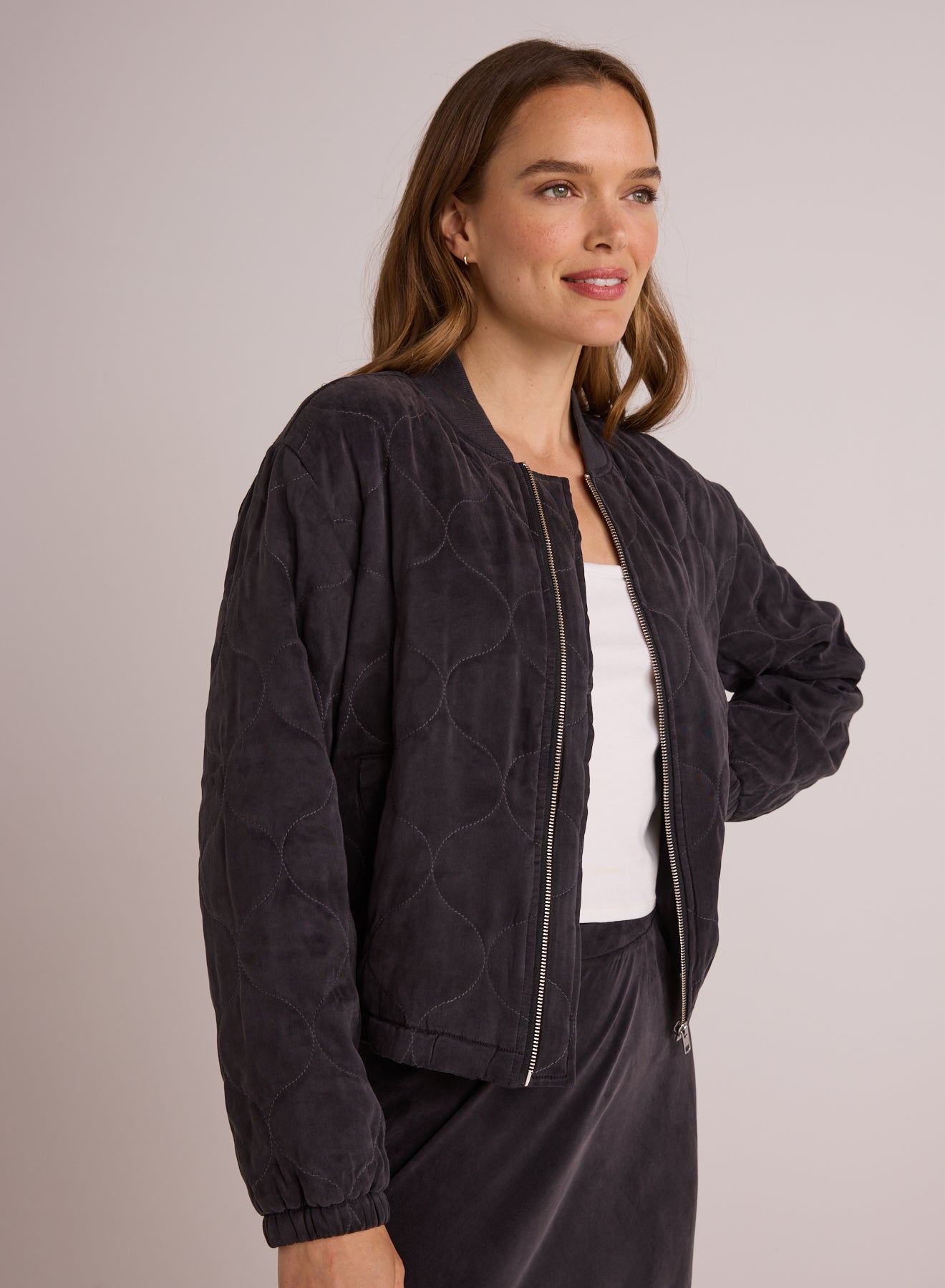 Bella DahlWynter Quilted Bomber - BlackCoats & Jackets