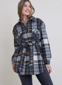 Bella DahlTopanga Belted Shacket - Golden Honey PlaidSweaters & Jackets