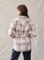 Bella DahlFlap Pocket Belted Jacket - Heather Oat PlaidSweaters & Jackets