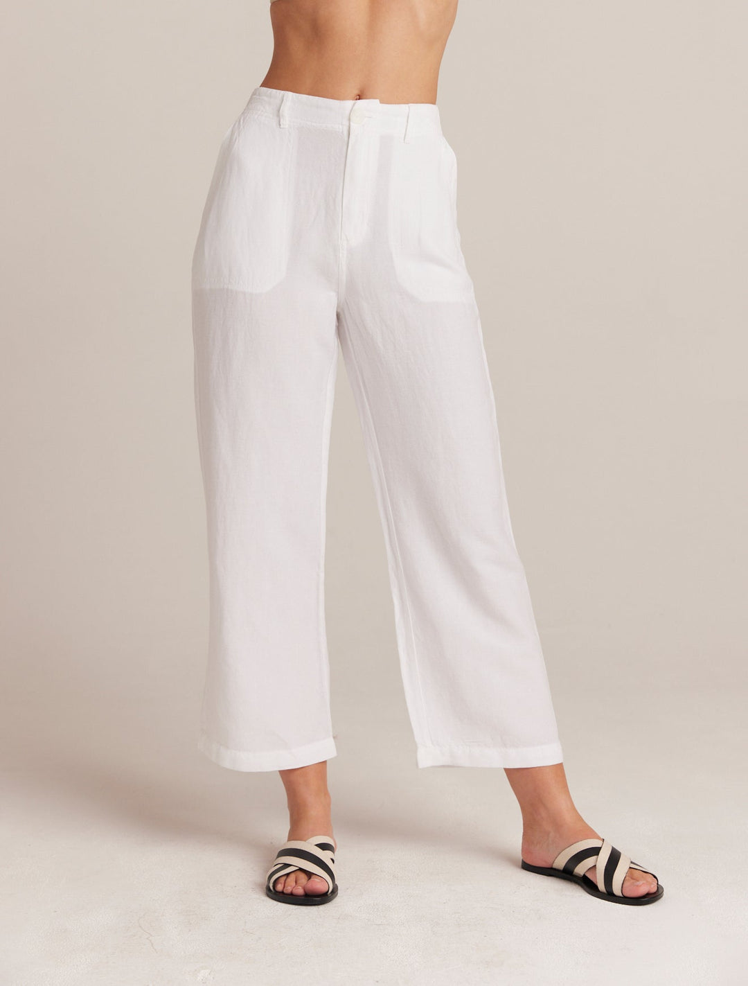 Blakely Utility Wide Leg Crop White WHITE 24