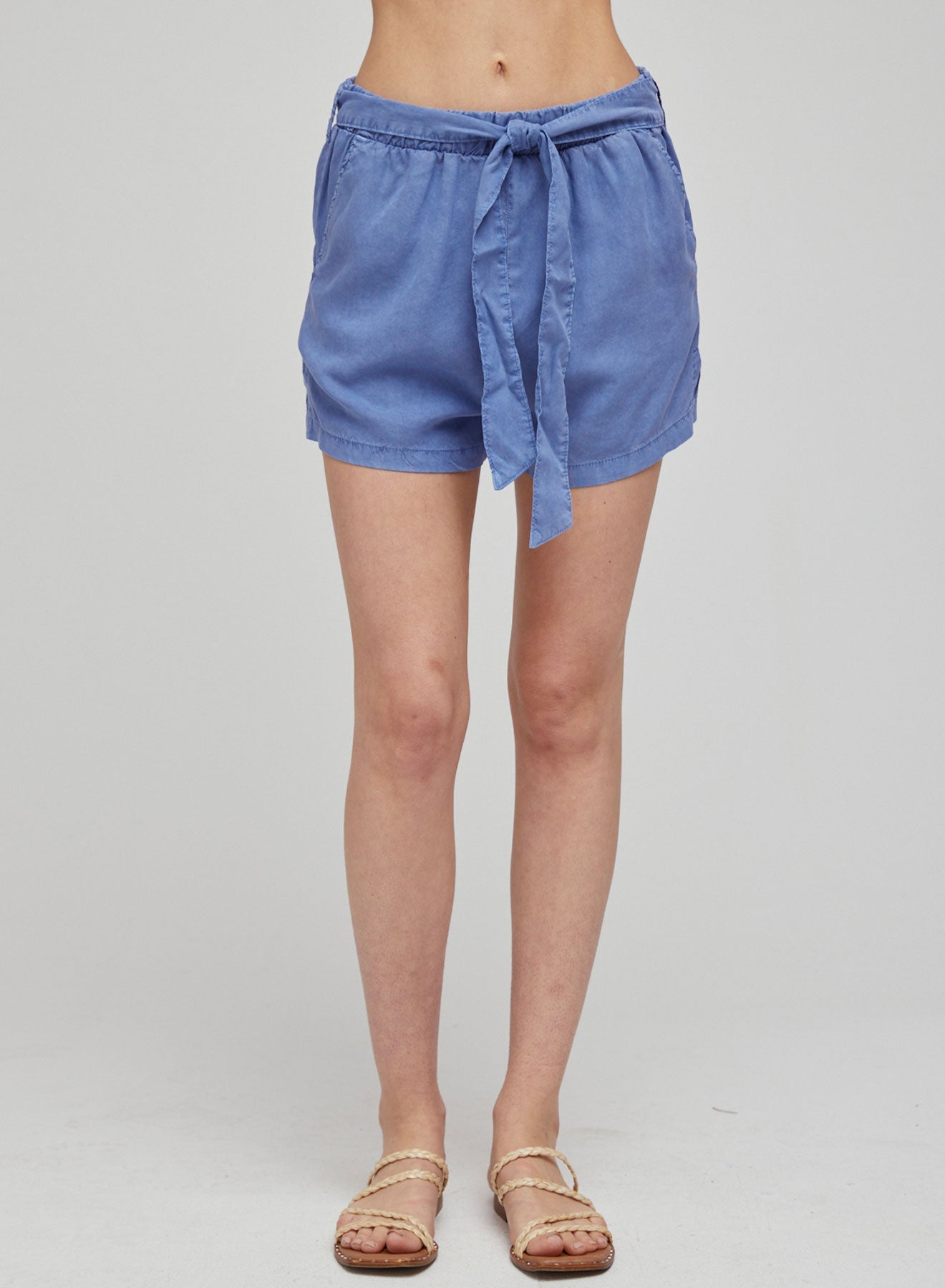 Bella DahlClean Belted Short - Mykonos BlueBottoms