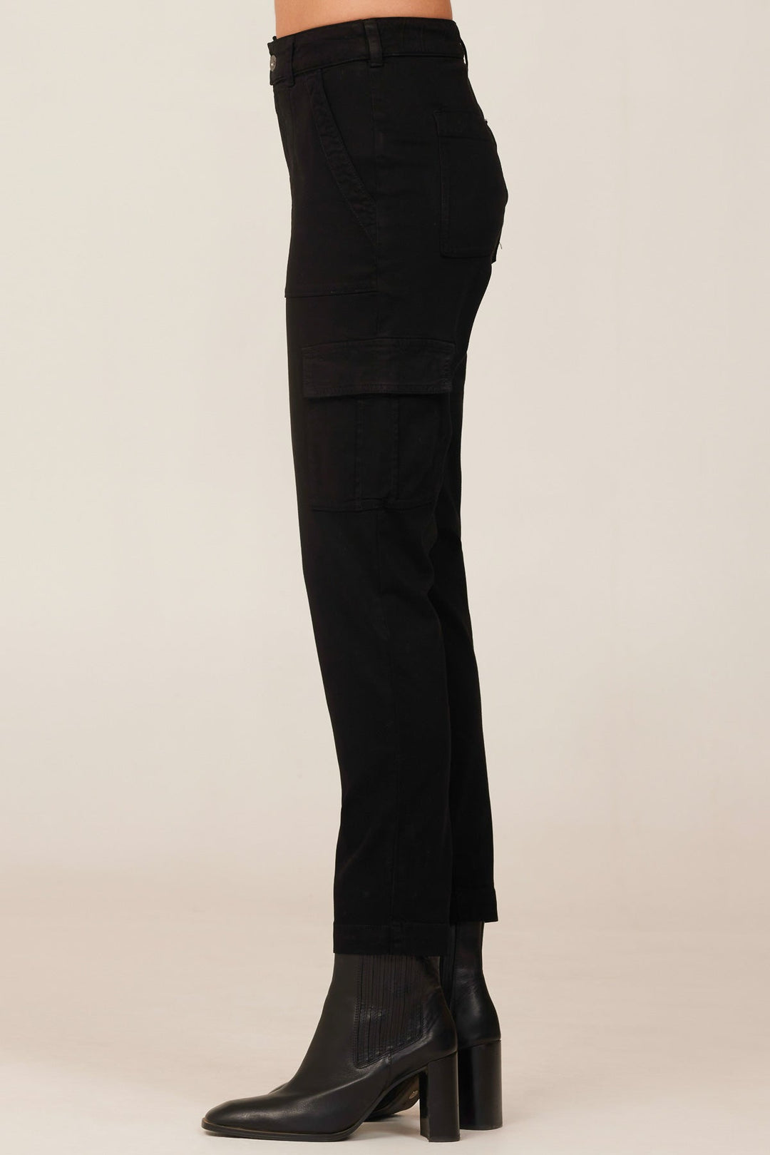 Cargo Trouser Women Black High Waisted Black Cargo Pants with