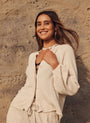 Bella DahlLong Sleeve Shirred Raglan Shirt - Ivory GreyTops