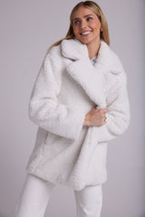 OVERSIZED NOTCH COLLAR TEDDY COAT Bella Dahl Bella Dahl