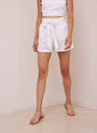 Bella DahlPatch Pocket Linen Short - WhiteBottoms