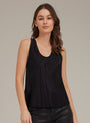 Bella DahlScoop Neck Tank - BlackTops