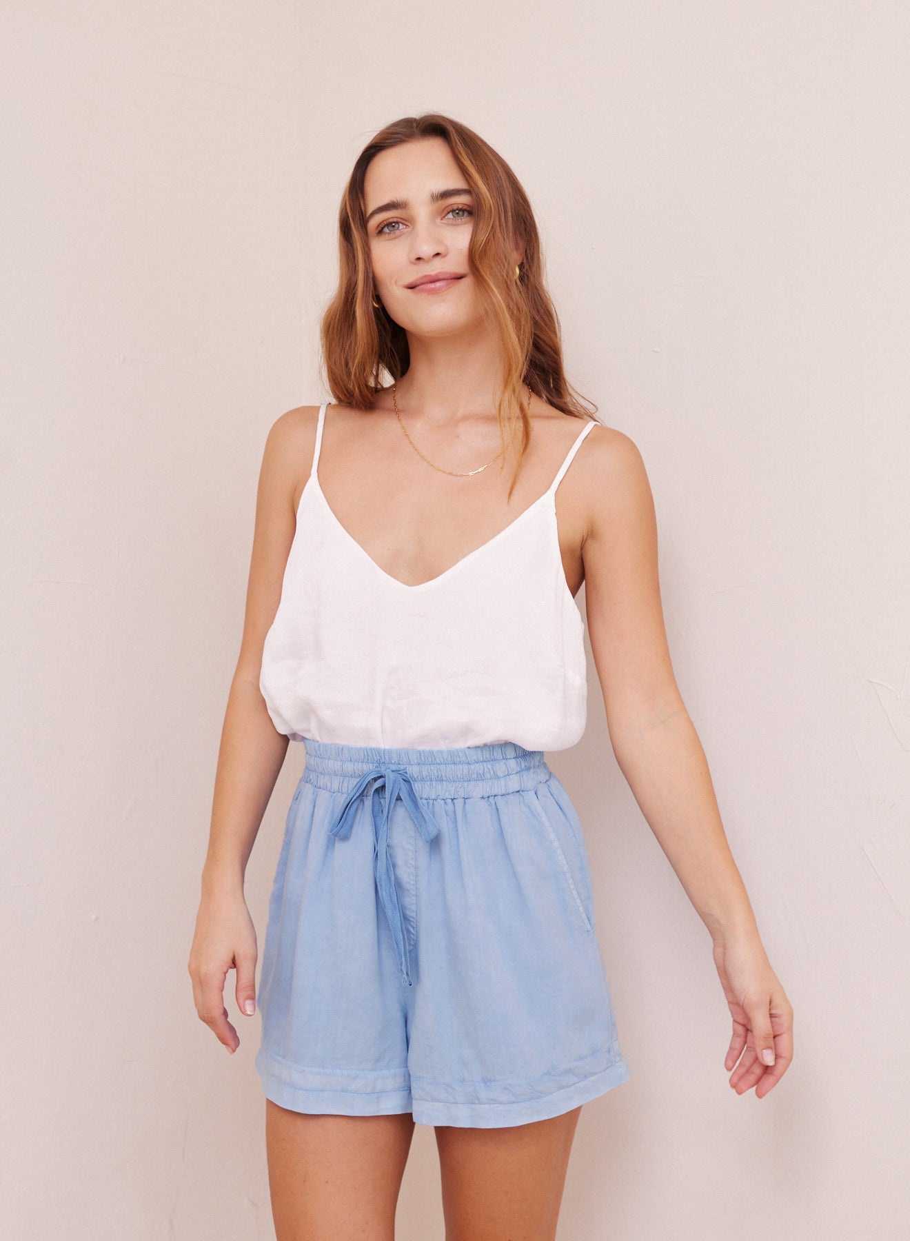 Bella DahlSeamed Hem Short - Bayside BlueBottoms