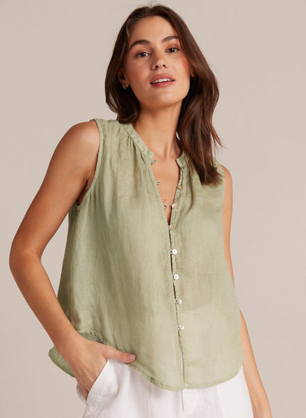 SLEEVELESS SHIRRED SHOULDER BLOUSE PLPLM Bella Dahl Bella Dahl