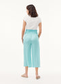 Bella DahlSmocked Wide Leg Crop Pants - Crystal WaterBottoms